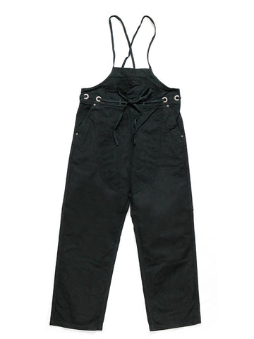 Kapital Light Canvas Welder Overall, Black - Stand Up Comedy