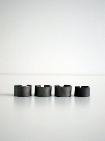 Kat Seale Set of 4 Rings, Steel