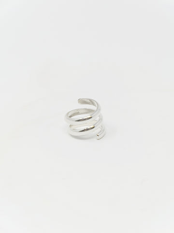 LL, LLC Sans II Ring, Sterling Silver, Double Spiral