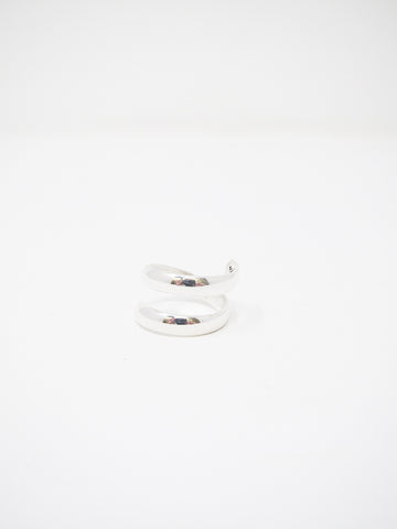 LL, LLC Sans Ring, Sterling Silver, Single Spiral