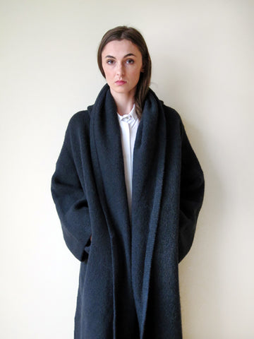 Lauren Manoogian Capote Coat, Black Melange