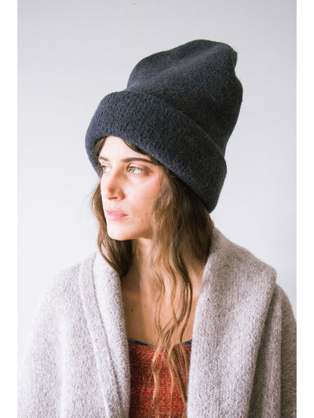 Lauren Manoogian Carpenter Hat, Black Melange– Stand Up Comedy