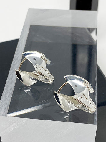 MM Druck El Toro Earrings, Sterling/Aquamarine