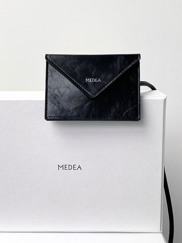 Medea Belt Wallet, Black Lux
