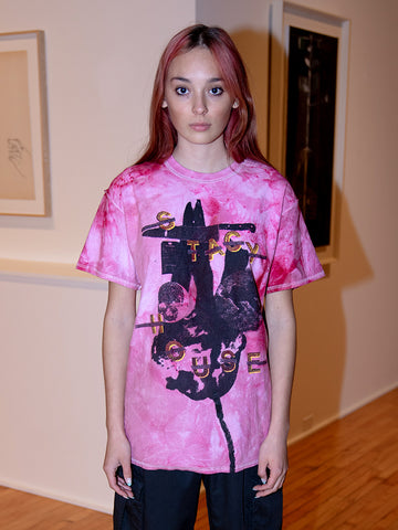 Stacy House House T-Shirt S/S, Pink Tie Dye - Stand Up Comedy