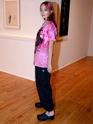 Stacy House House T-Shirt S/S, Pink Tie Dye