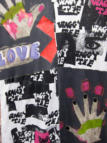 Waggy Tee Patchwork Handprint 2
